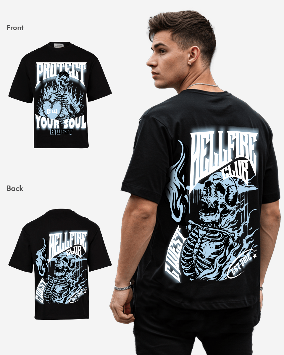 G West protect your soul Oversized tee - G West