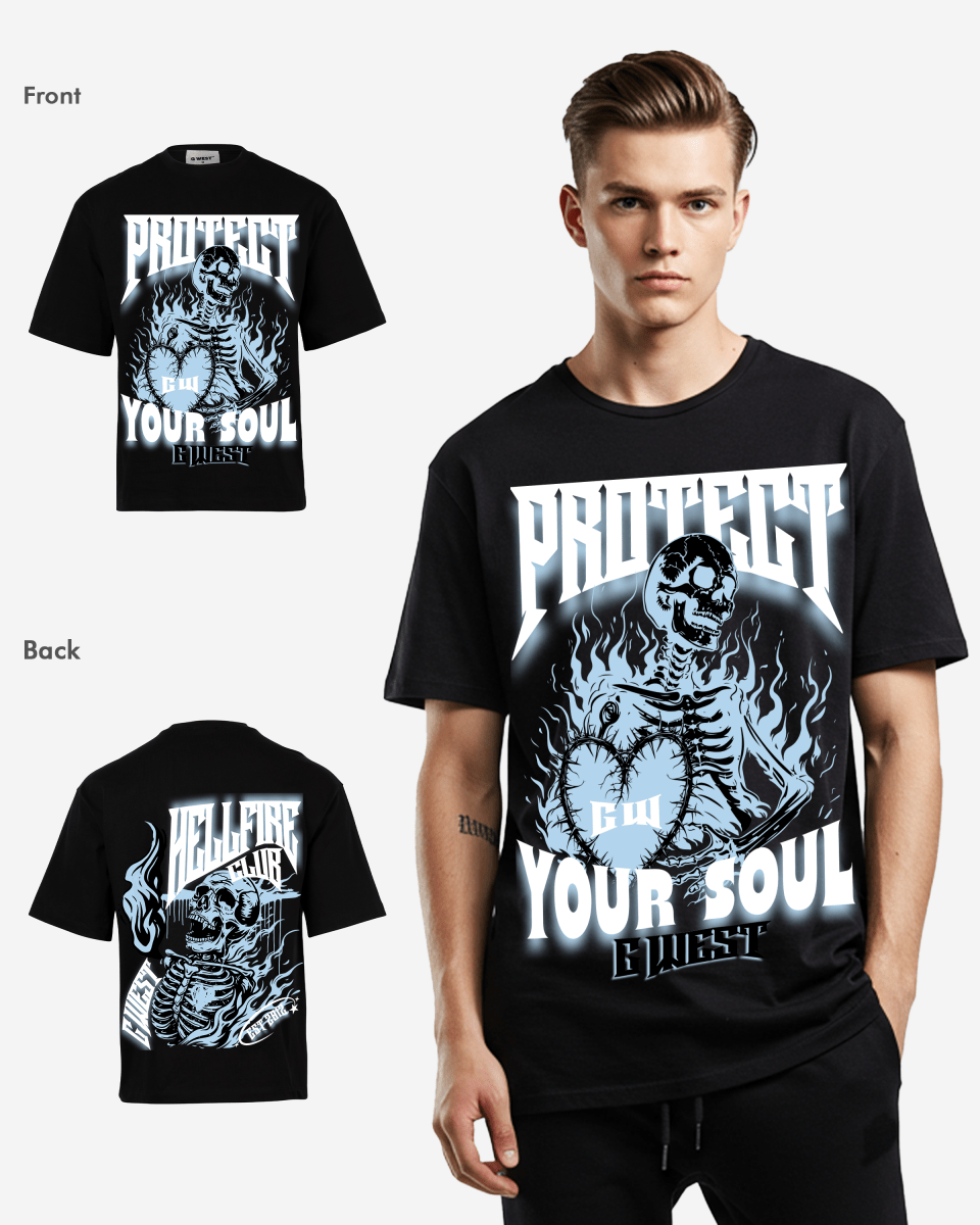 G West protect your soul Oversized tee - G West