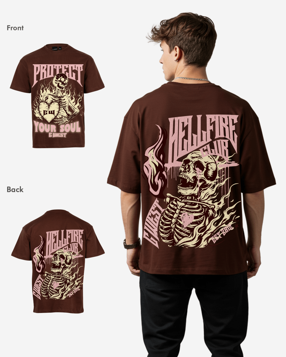 G West protect your soul Oversized tee - G West