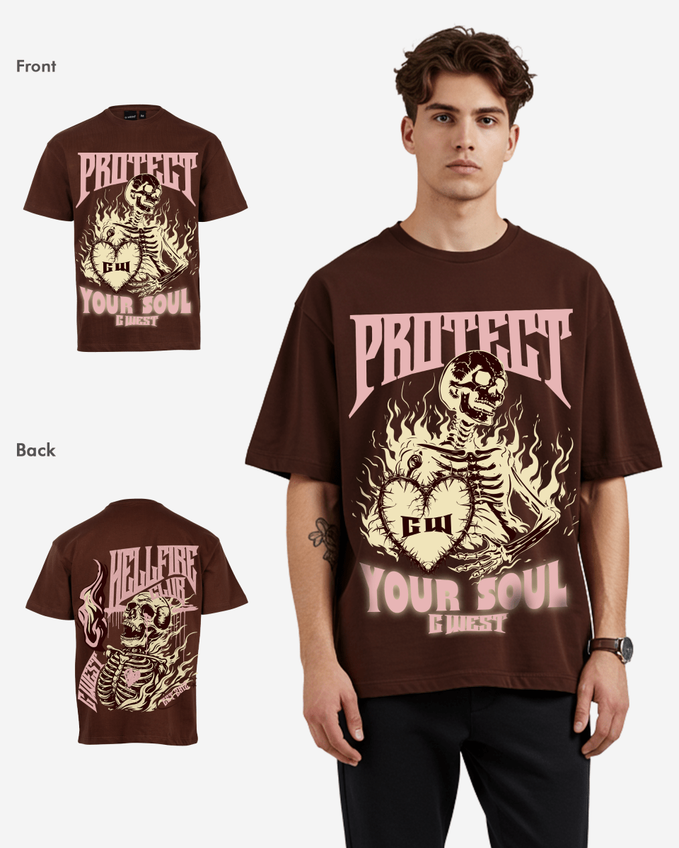 G West protect your soul Oversized tee - G West