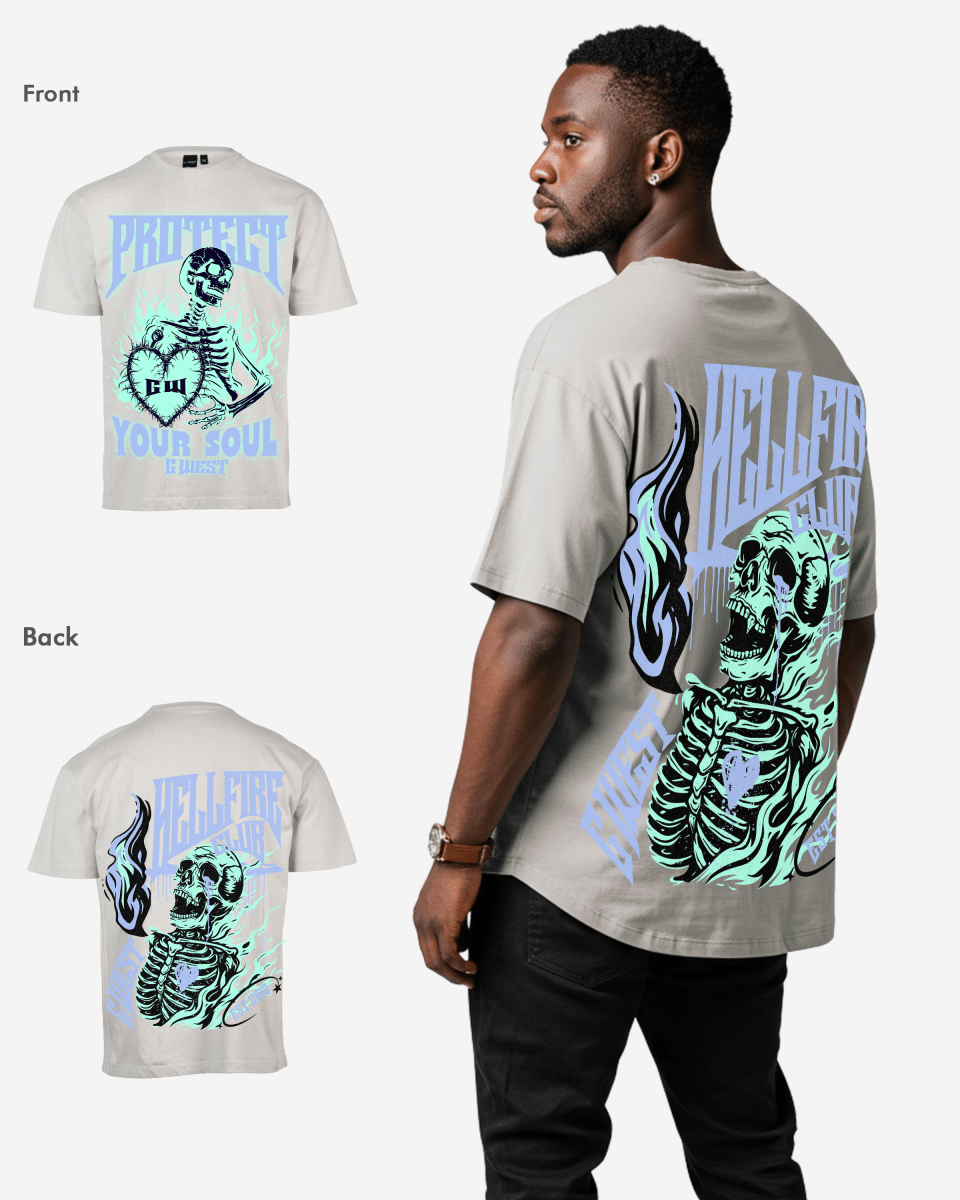 G West protect your soul Oversized tee - G West