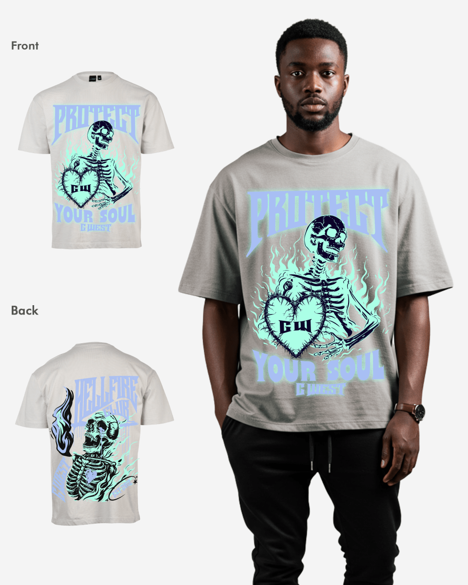 G West protect your soul Oversized tee - G West
