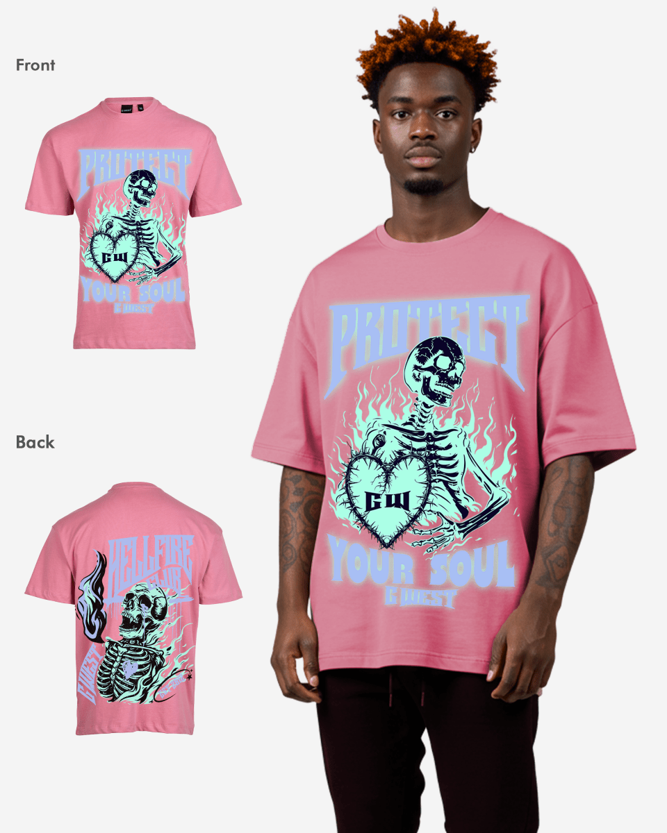 G West protect your soul Oversized tee - G West