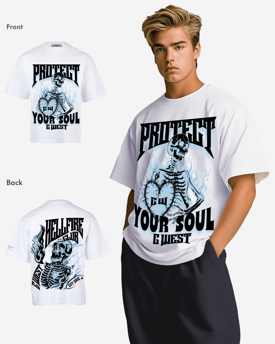 G West protect your soul Oversized tee - G West