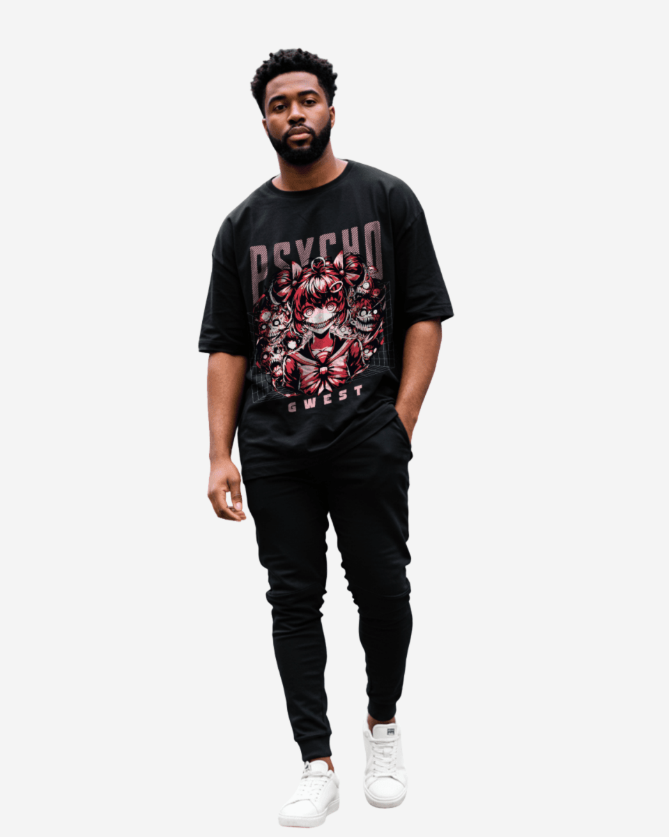 G West Psycho Madness Oversized Men's T-Shirt - G West