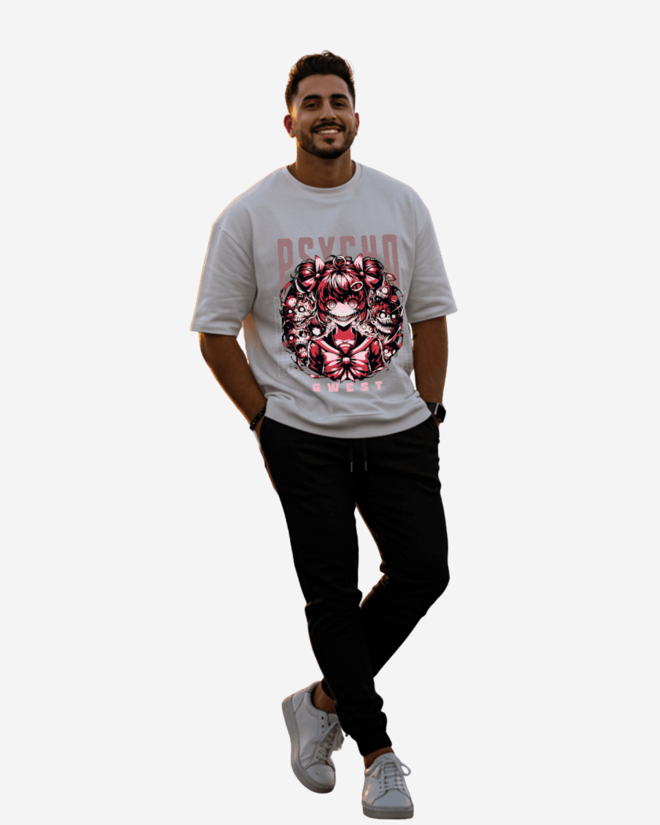 G West Psycho Madness Oversized Men's T-Shirt - G West