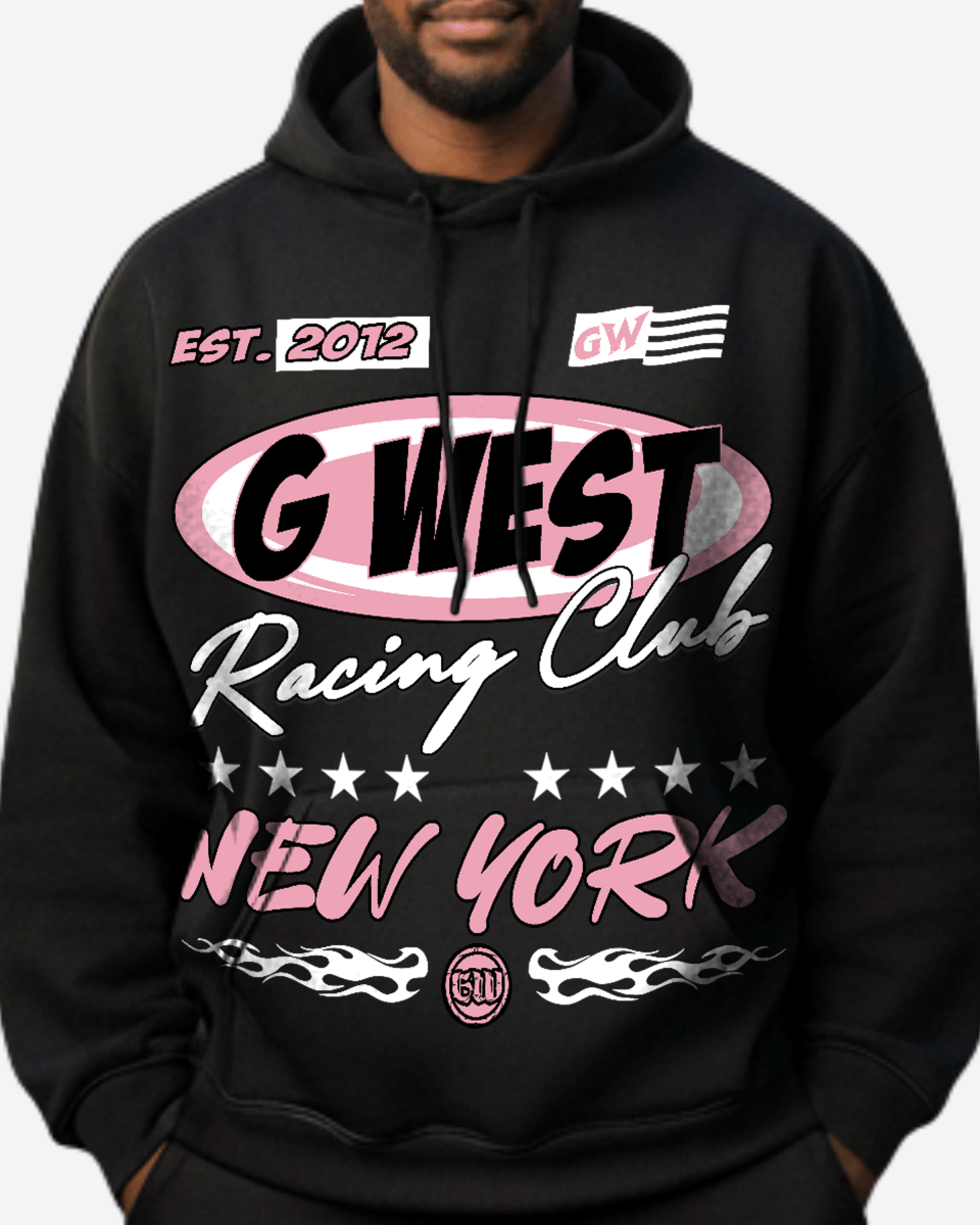 G West Racing Club Big And Tall Hoodie - G West