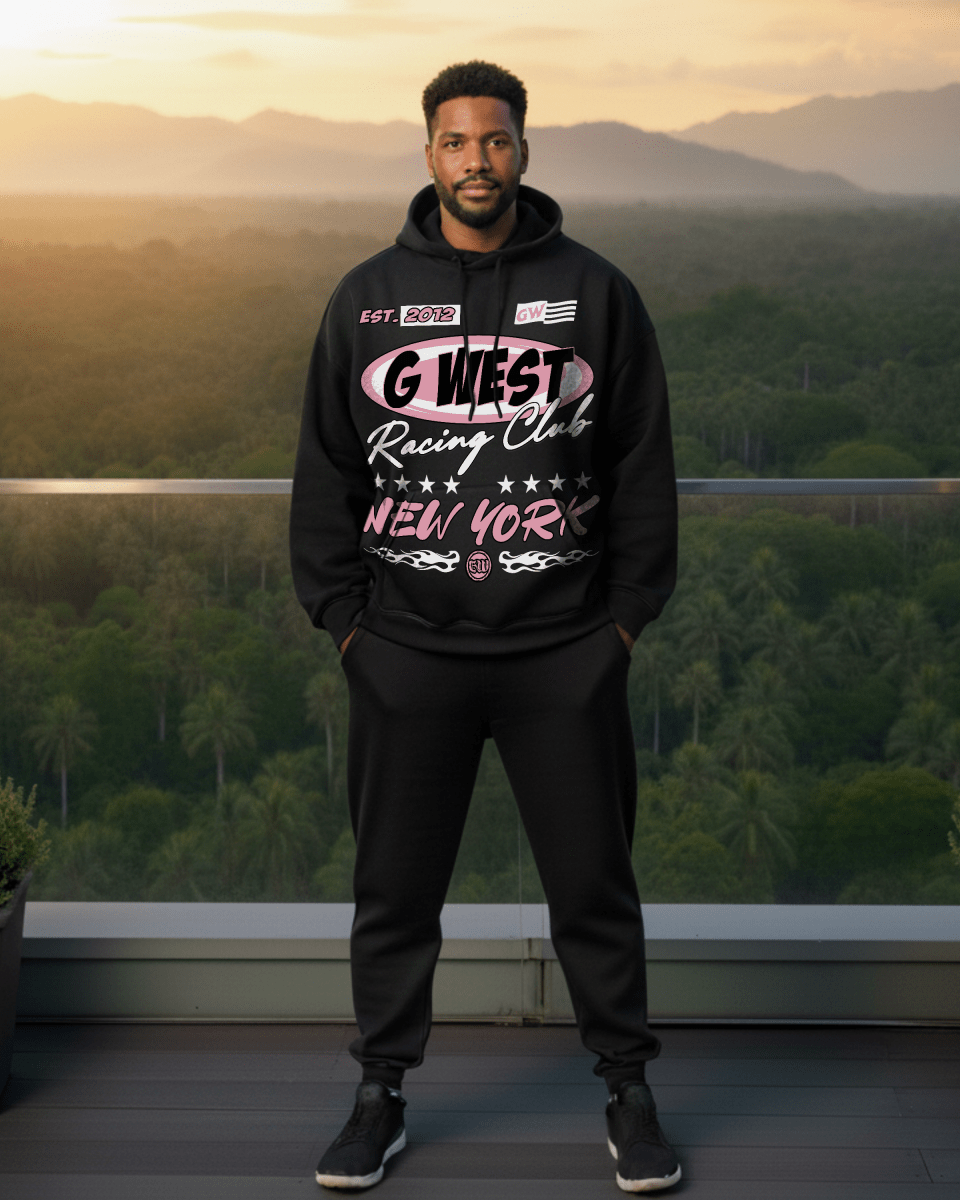 G West Racing Club Big And Tall Hoodie - G West