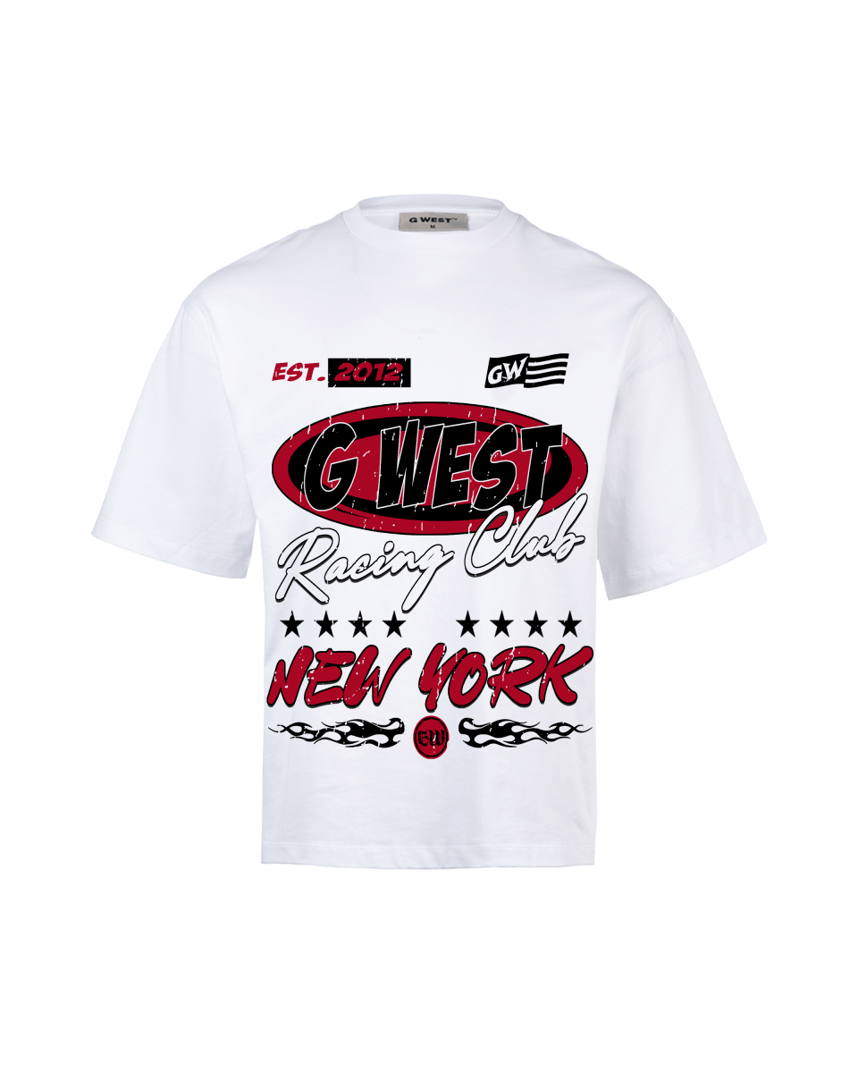 G West Racing Club Big And Tall Oversized T-Shirt - G West