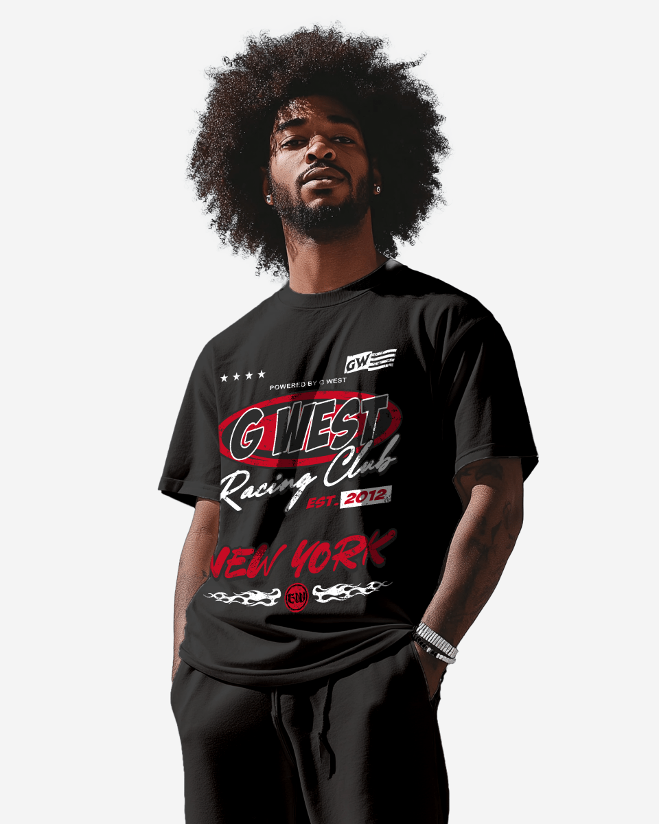 G West Racing Club Oversized Tee - G West