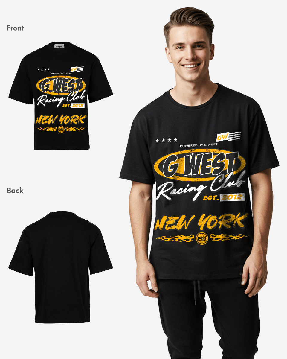G West Racing Club Oversized Tee - G West