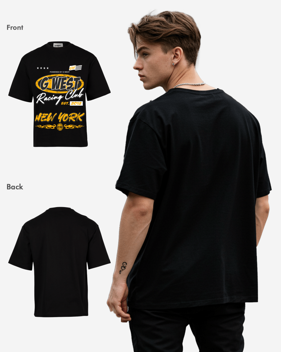 G West Racing Club Oversized Tee - G West