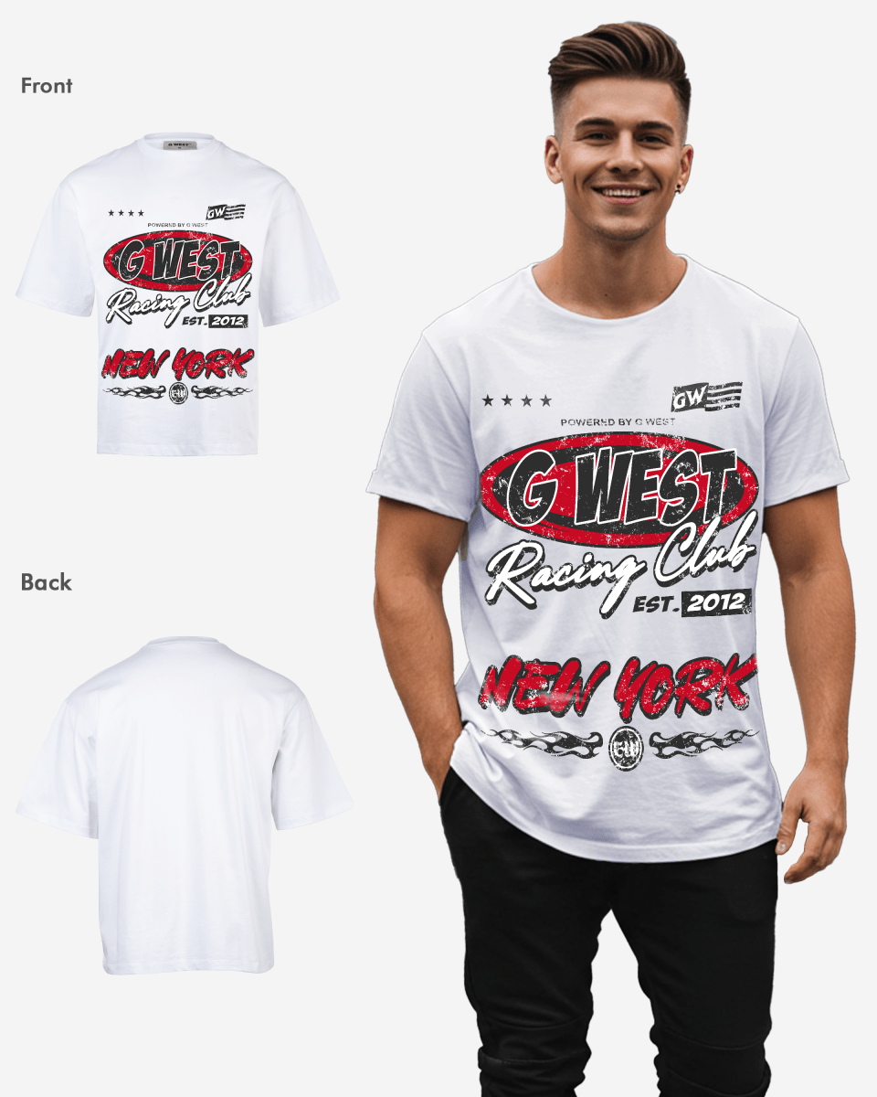 G West Racing Club Oversized Tee - G West