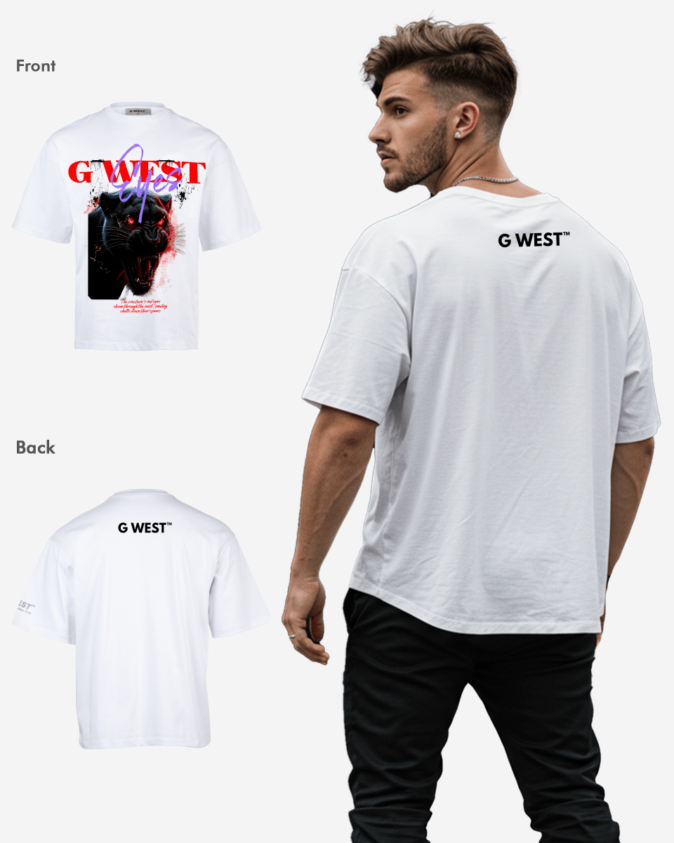 G - WEST RED FURY OVERSIZED TEE GWROJMT190 - G West