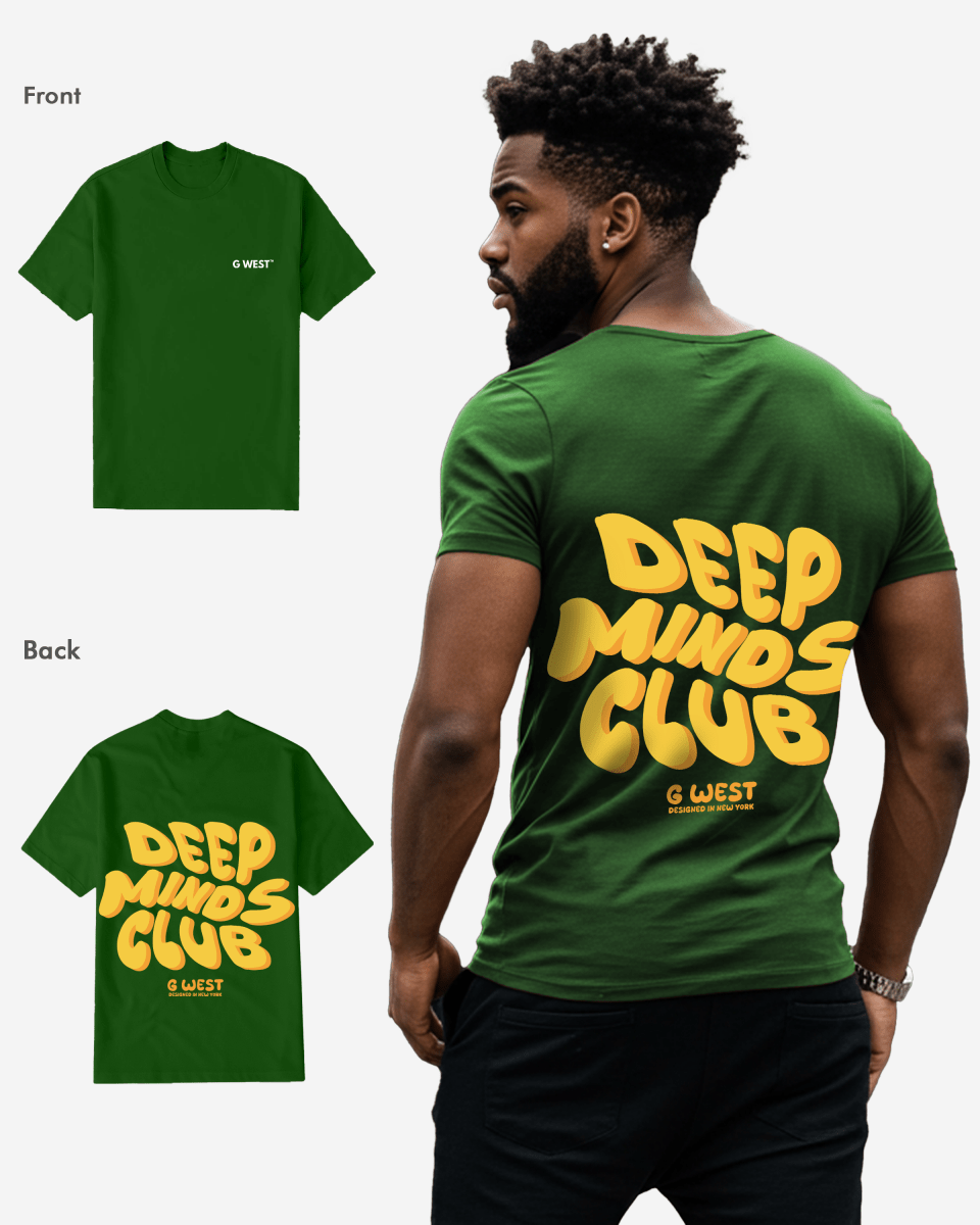 G West Regular Fit Deep Minds Club T Shirt - G West