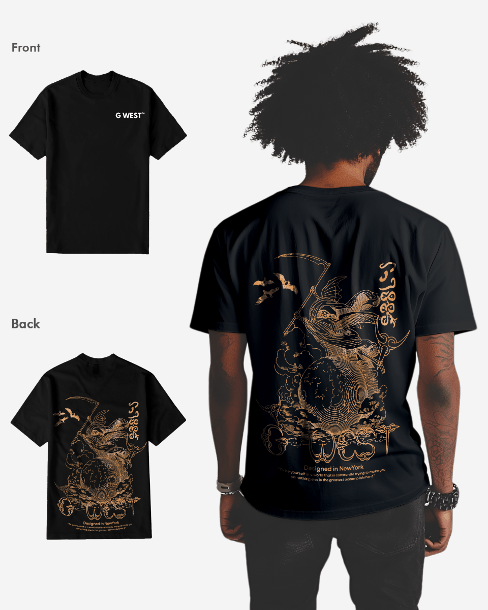 G West Regular Fit Reaper World T-Shirt - G West