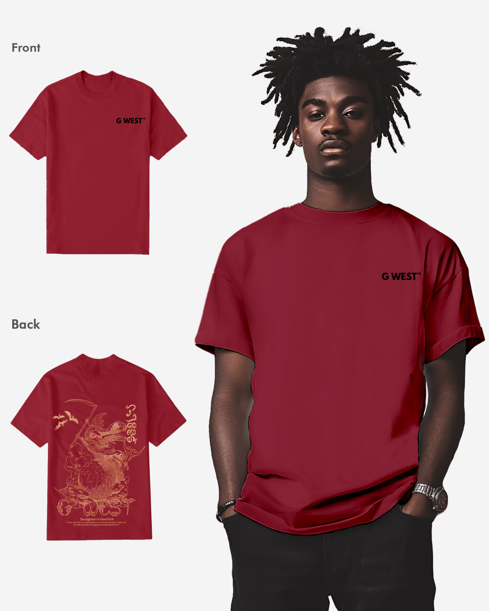 G West Regular Fit Reaper World T-Shirt - G West