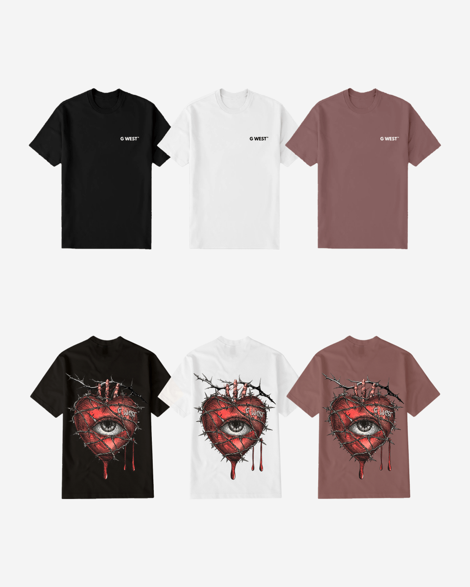G West Regular Fit Wire Heart T Shirt - G West