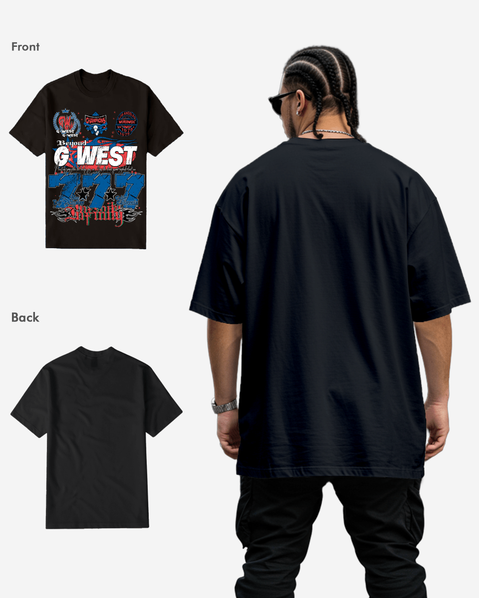 G West Rhinestone 777 Tee Big and Tall - G West