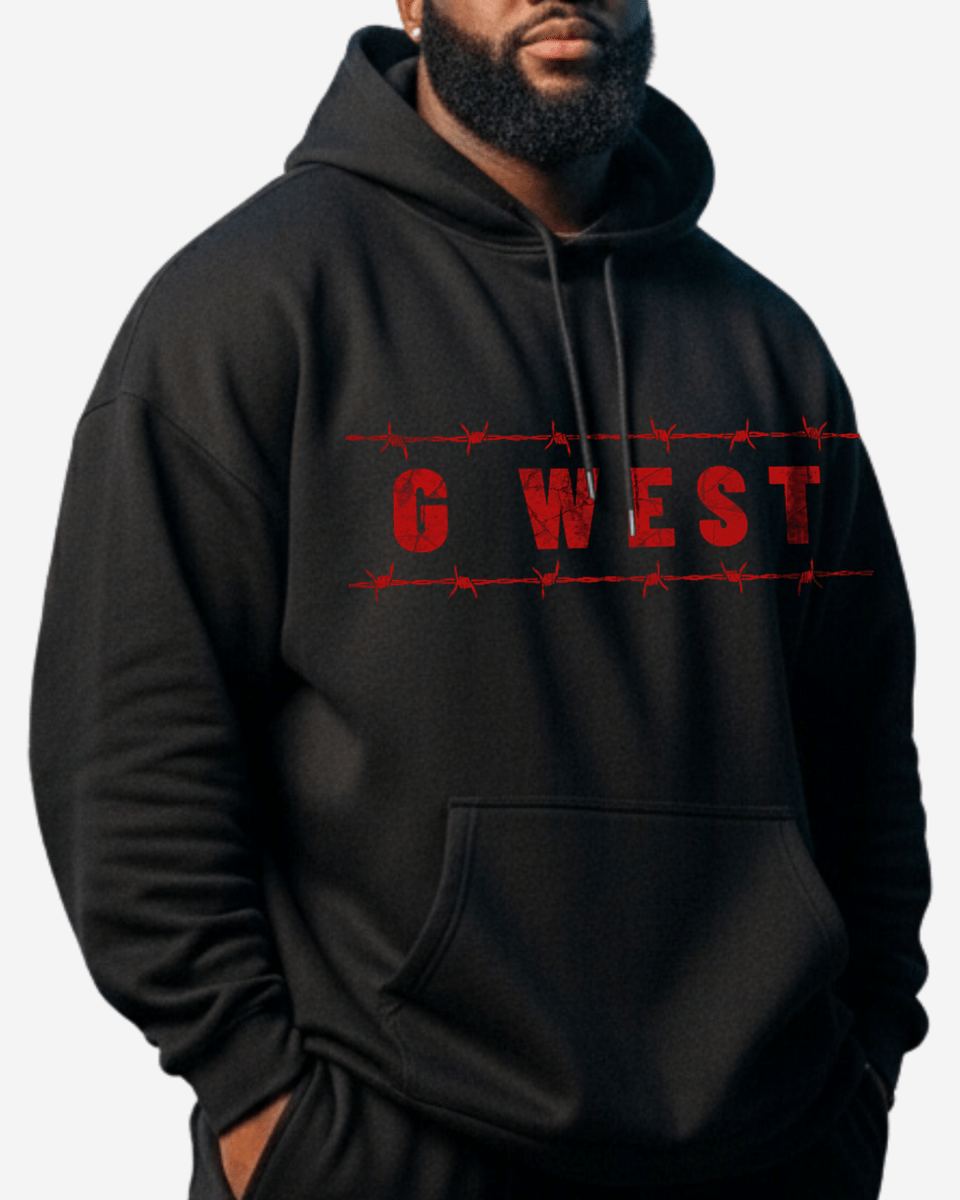 G West Rhinestone Barbed Legacy Big And Tall Hoodie - G West