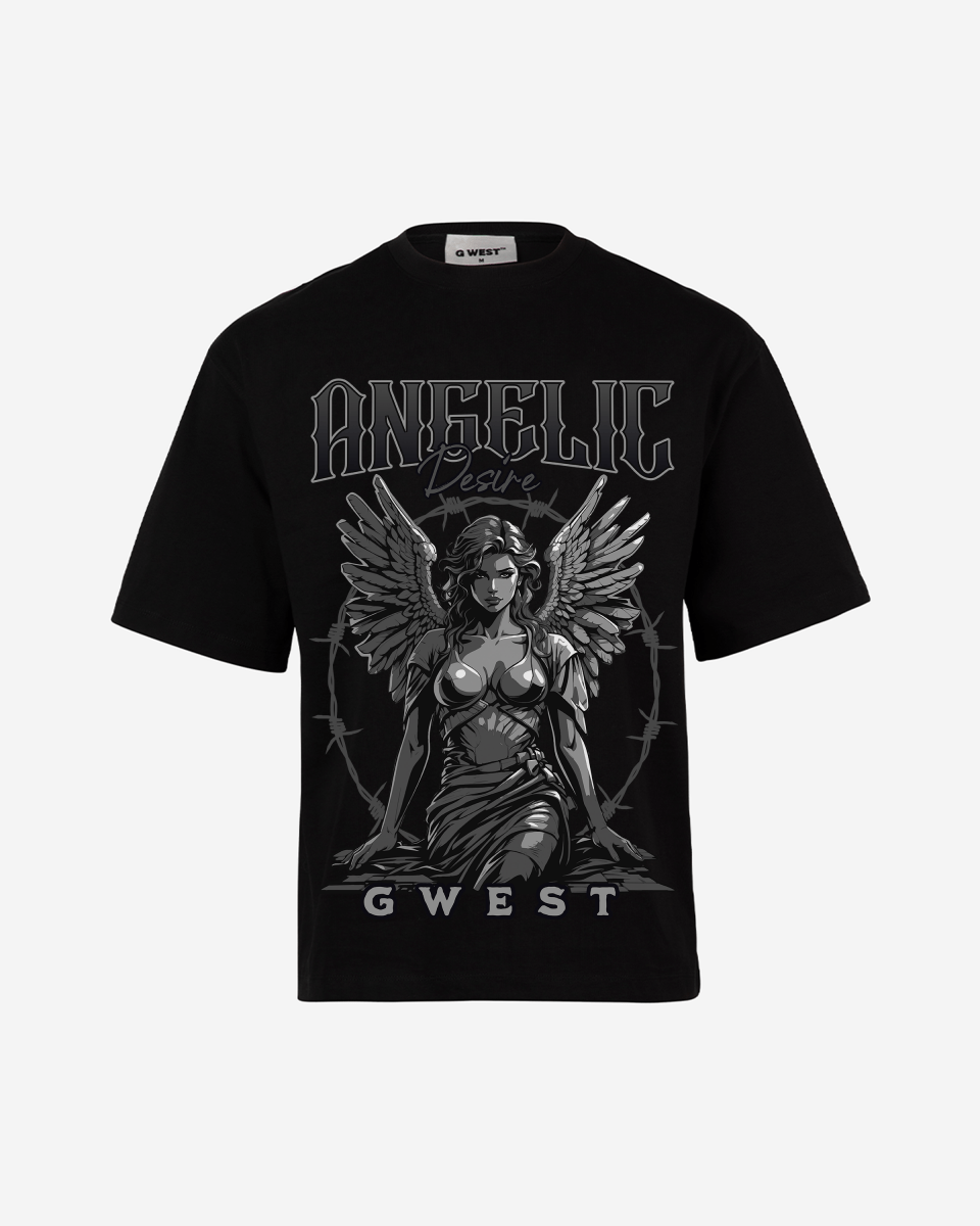G West Rhinestone Blessing 2.0 Men's Oversized T-Shirt - G West