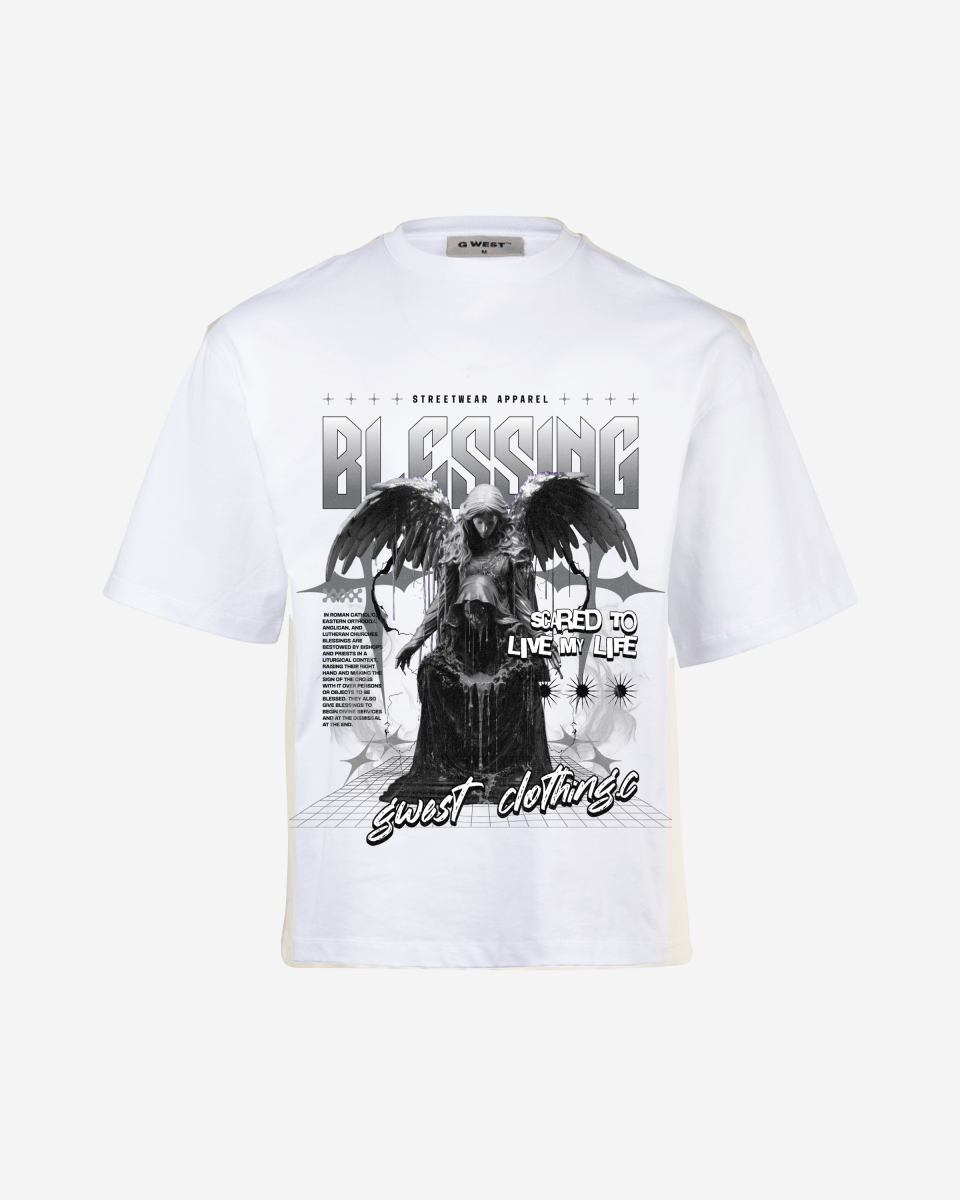 G West Rhinestone Blessing Oversized Tee - G West