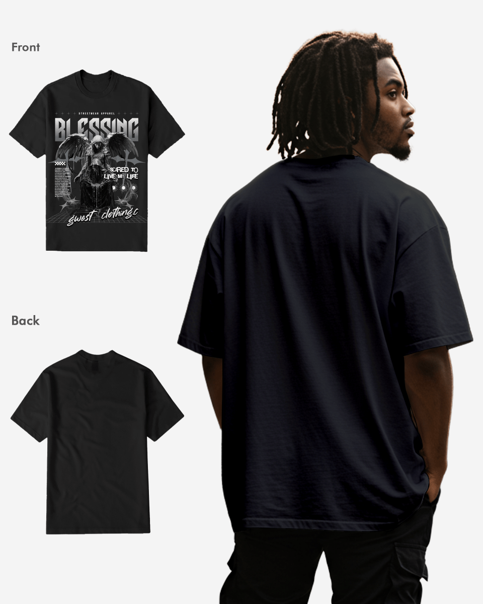 G West Rhinestone Blessing Tee Big and Tall - G West