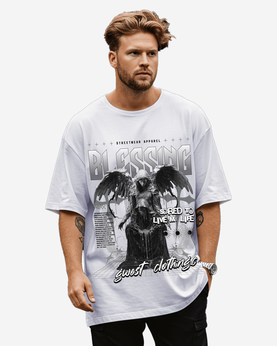 G West Rhinestone Blessing Tee Big and Tall - G West