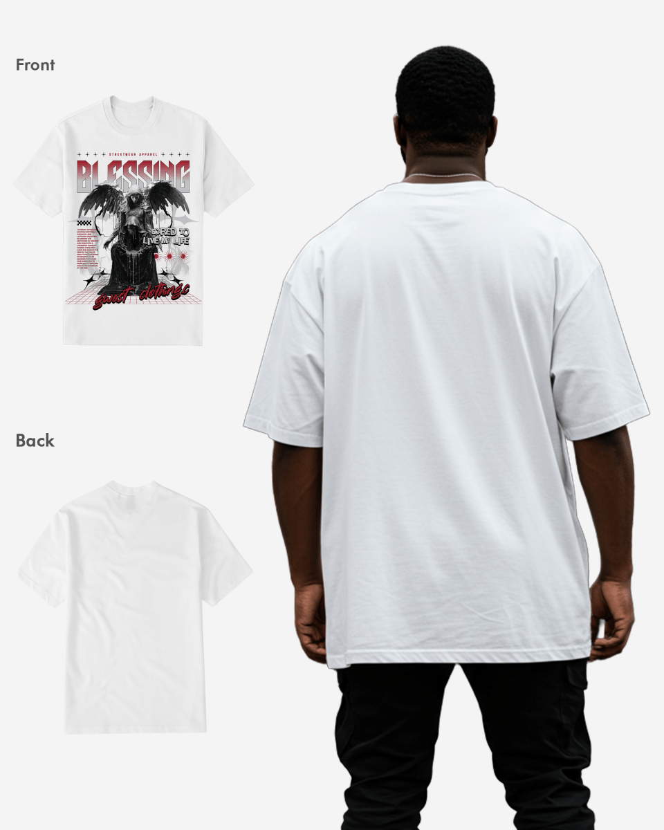 G West Rhinestone Blessing Tee Big and Tall - G West