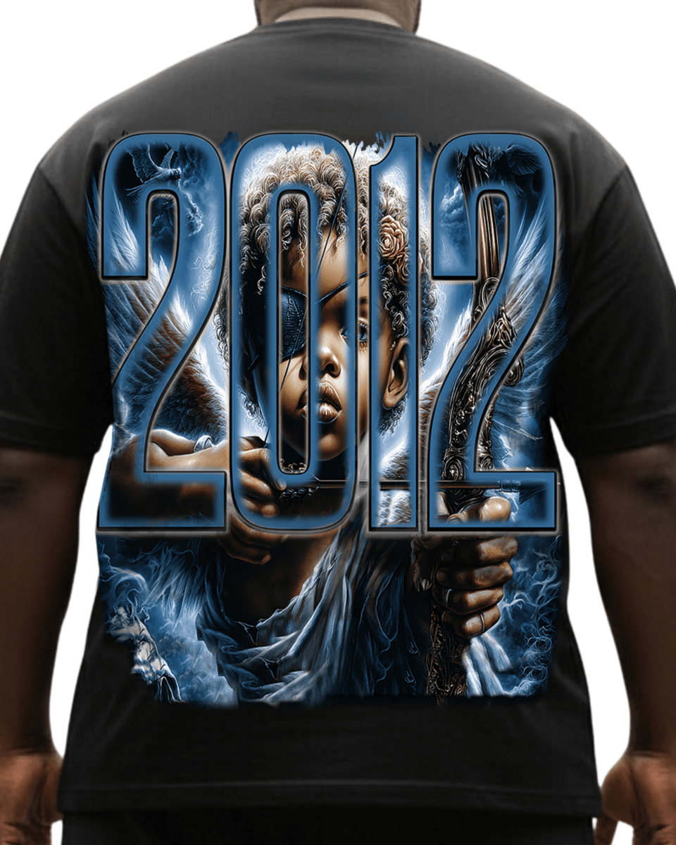 G West Rhinestone Broken Angel Men's Big And Tall T-Shirt - G West