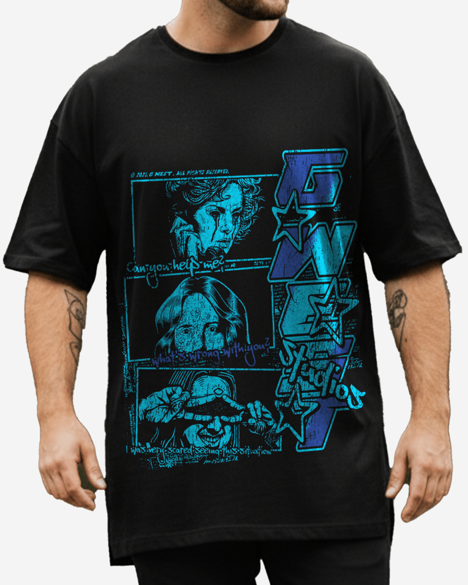G West Rhinestone Can You Help Me Tee Big And Tall - G West