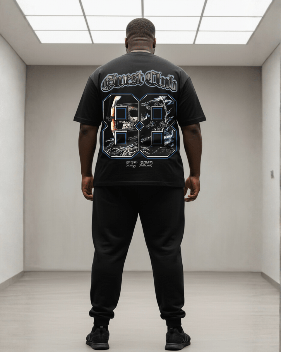 G West Rhinestone Dead Zone Cruiser Men's Big And Tall T-Shirt - G West