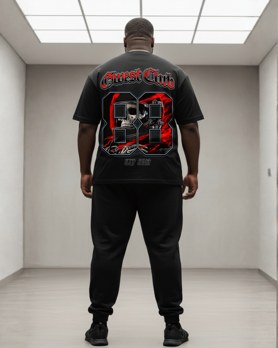 G West Rhinestone Dead Zone Cruiser Men's Big And Tall T-Shirt - G West