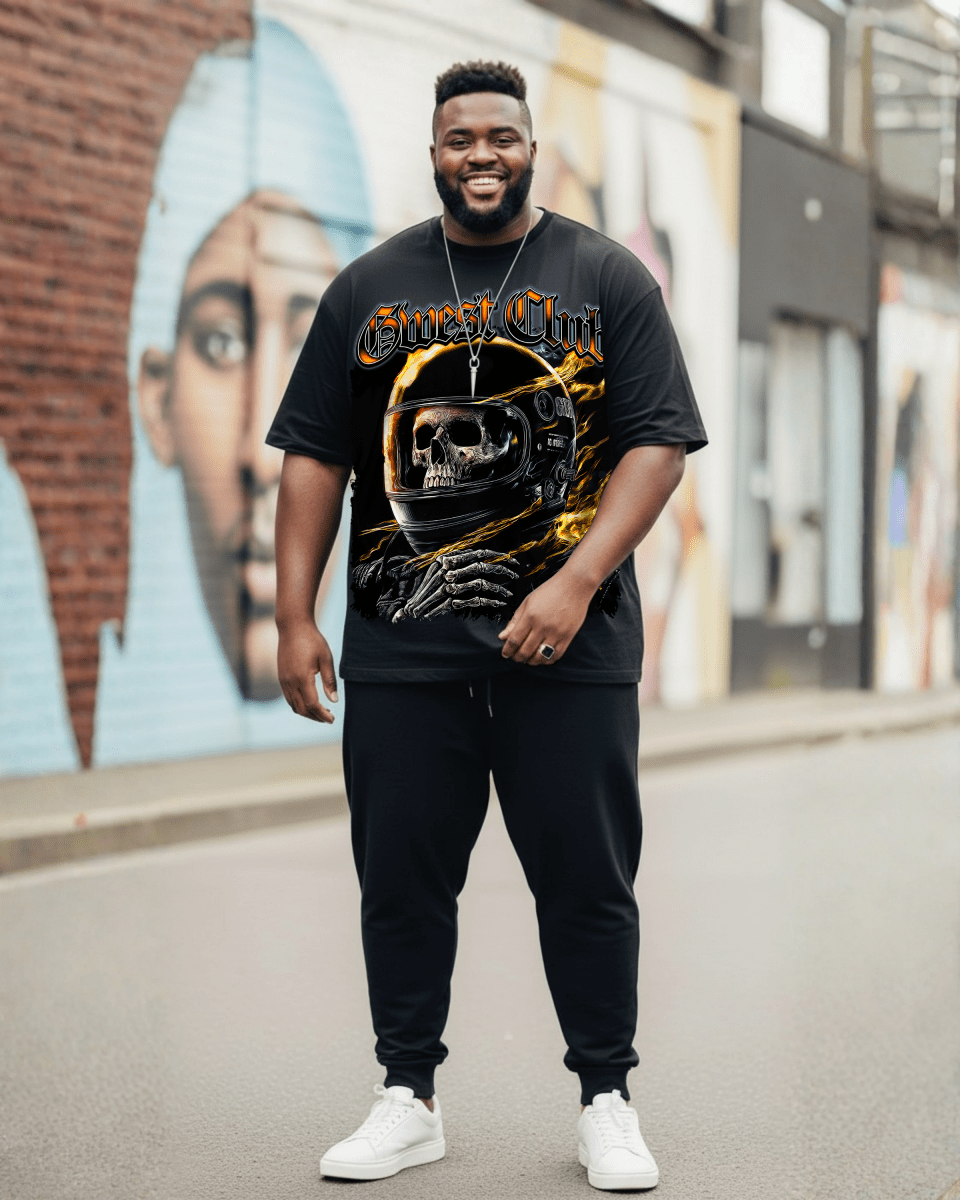 G West Rhinestone Dead Zone Cruiser Men's Big And Tall T-Shirt - G West