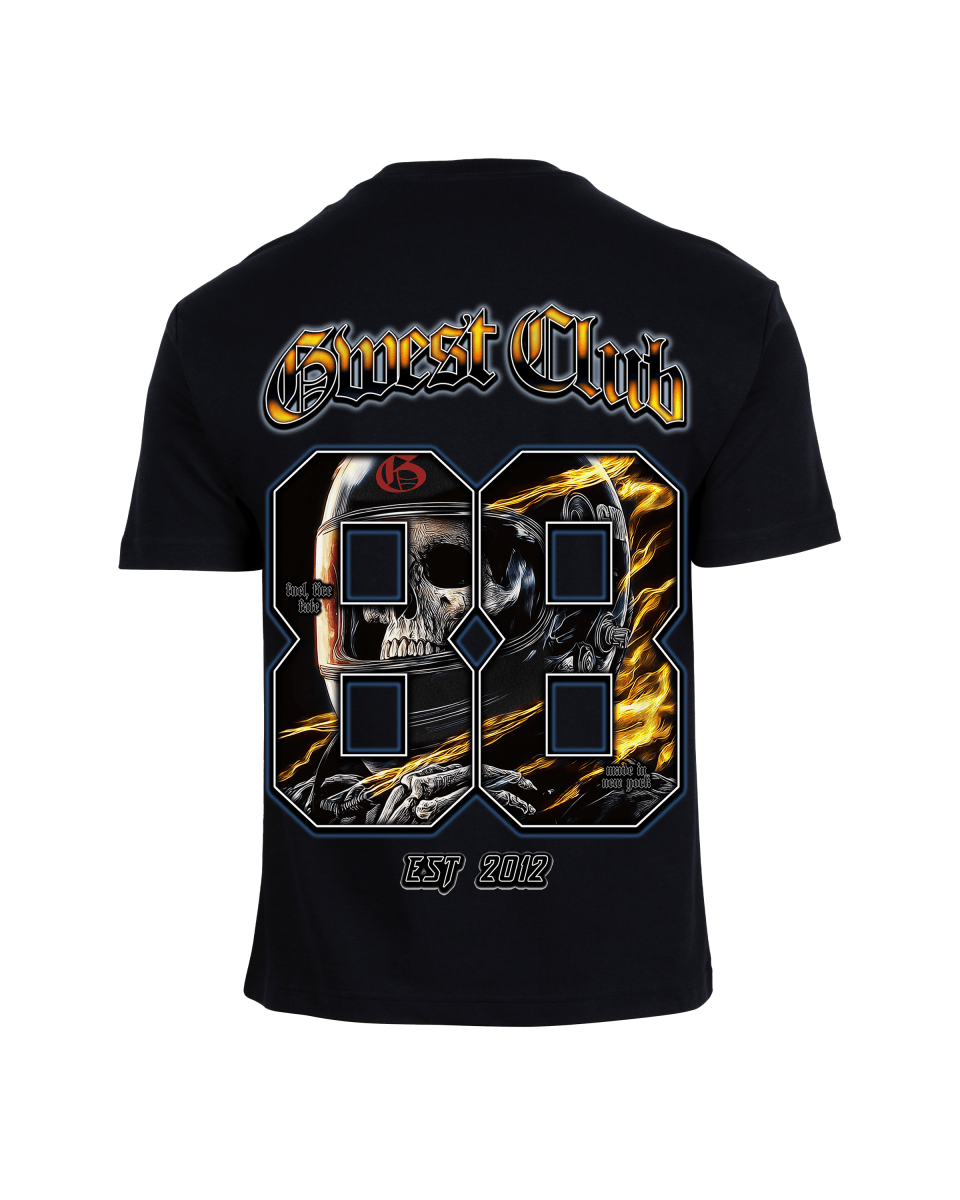 G West Rhinestone Dead Zone Cruiser Men's Big And Tall T-Shirt - G West