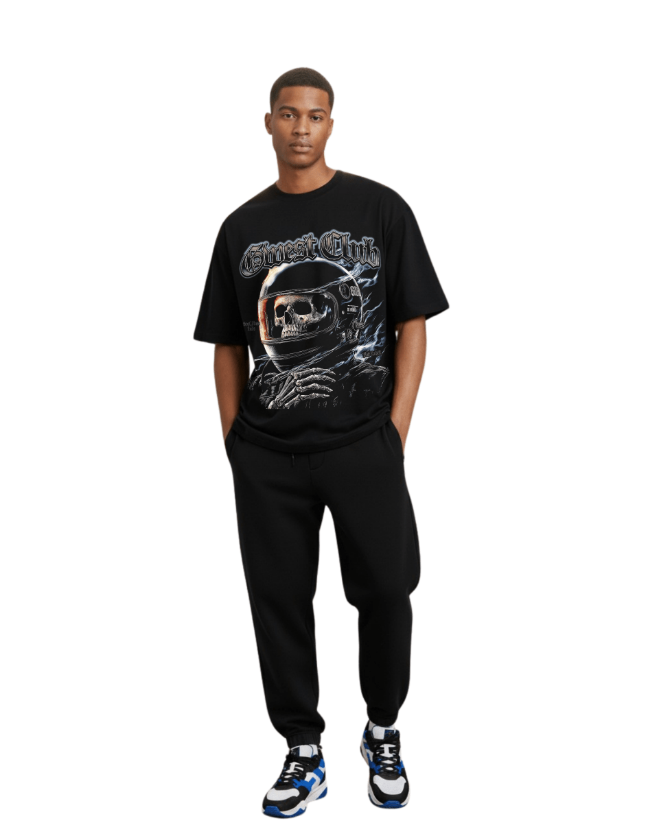 G West Rhinestone Dead Zone Cruiser Oversized Men's T-Shirt - G West