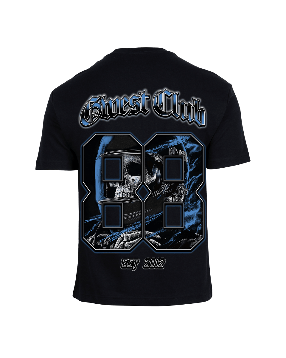 G West Rhinestone Dead Zone Cruiser Oversized Men's T-Shirt - G West