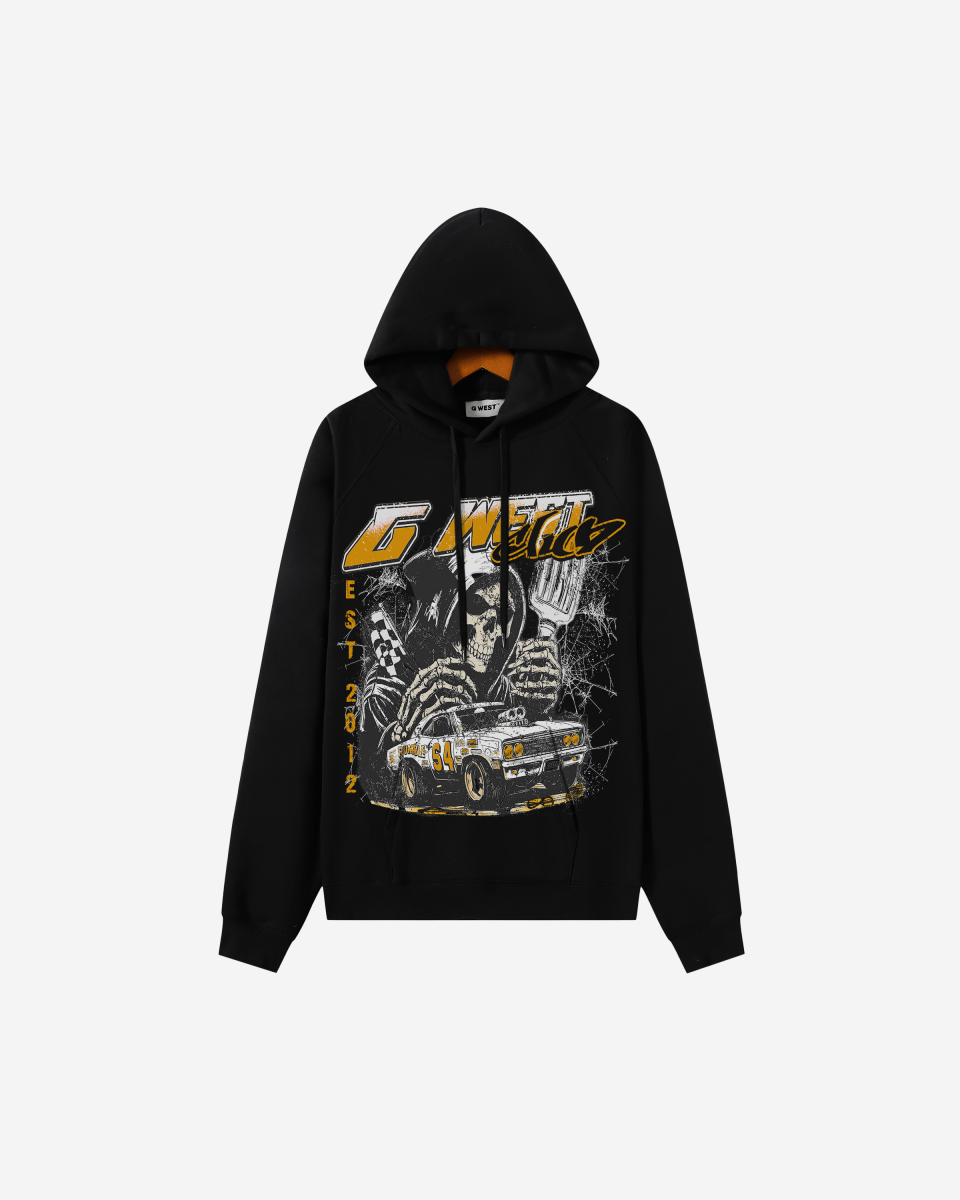 G West Rhinestone Death Drift Men's Hoodie - G West