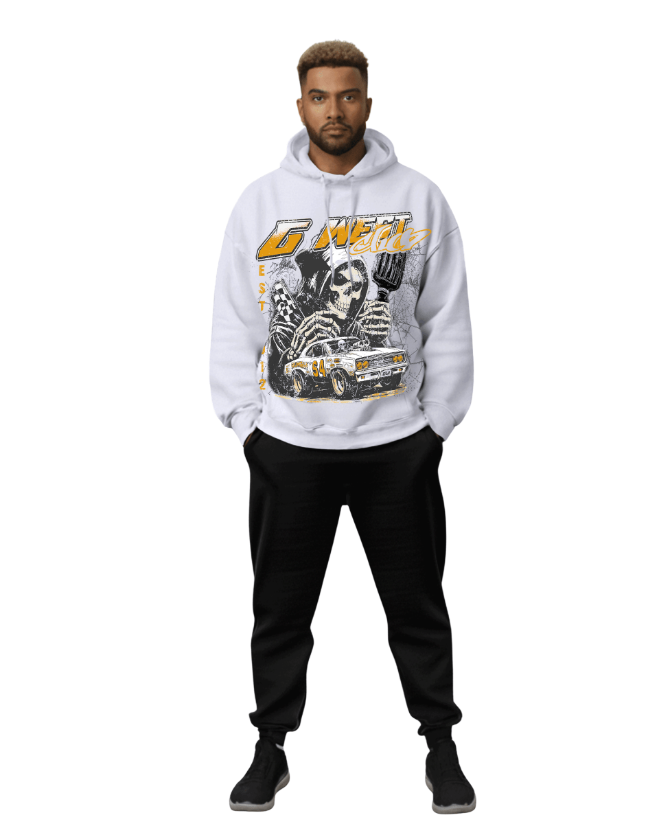 G West Rhinestone Death Drift Men's Hoodie - G West