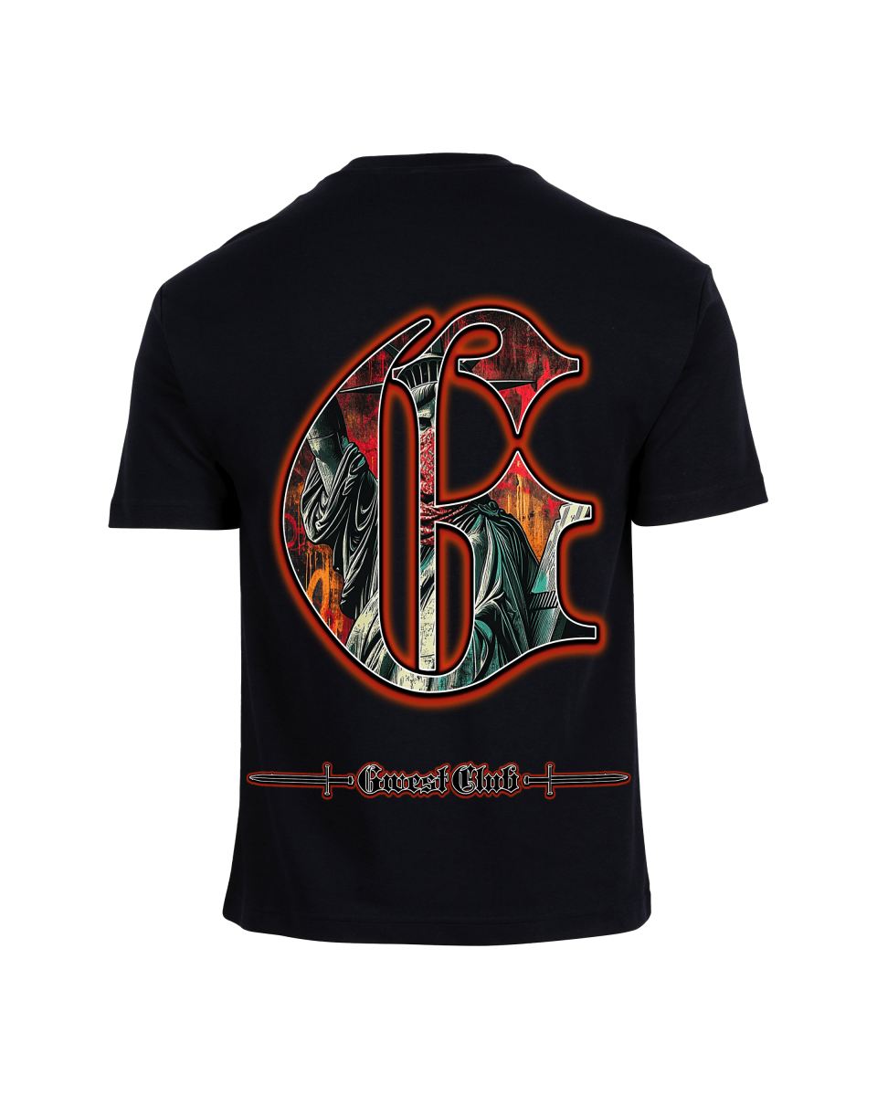 G West Rhinestone Freedom Unmasked Oversized Men's T-Shirt - G West