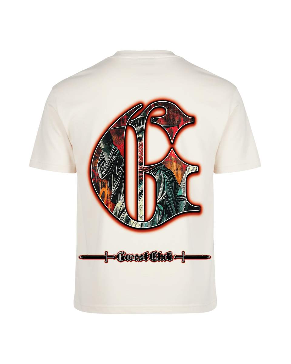 G West Rhinestone Freedom Unmasked Oversized Men's T-Shirt - G West