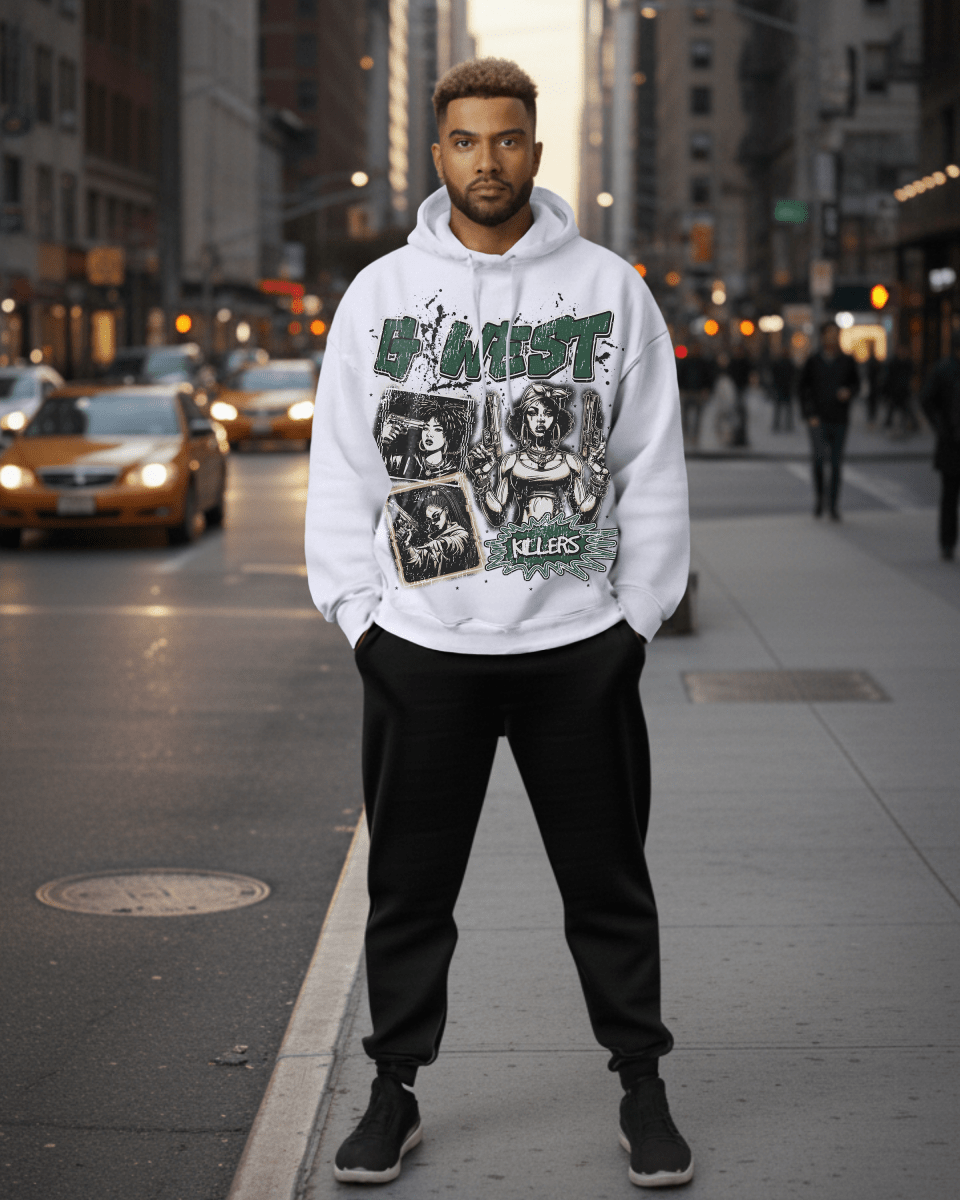 G West Rhinestone Gangsta Goddesses Men's Hoodie - G West