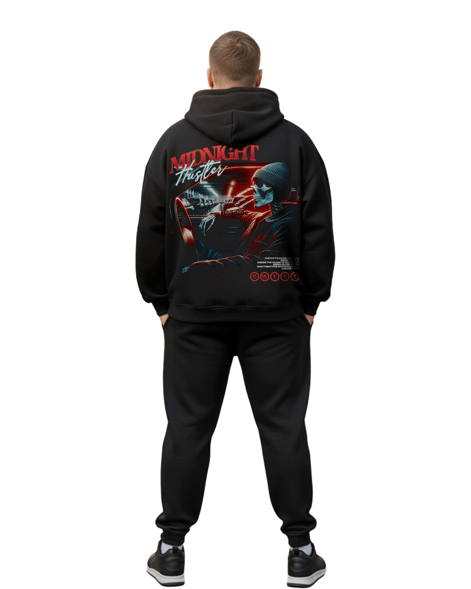 G West Rhinestone Grind Till Midnight Big And Tall Hoodie - G West