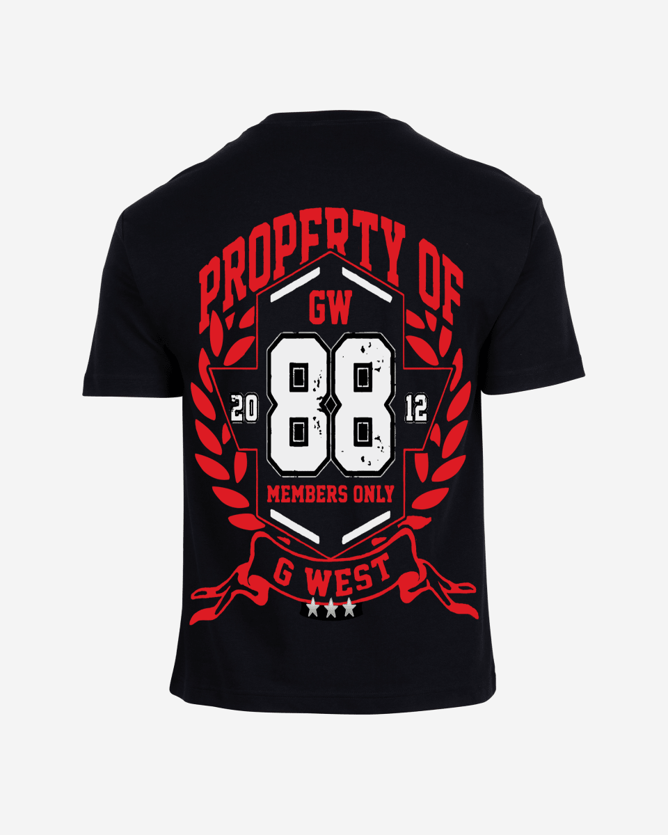 G West Rhinestone Hawk Squad 88 Men's Big And Tall T-Shirt - G West