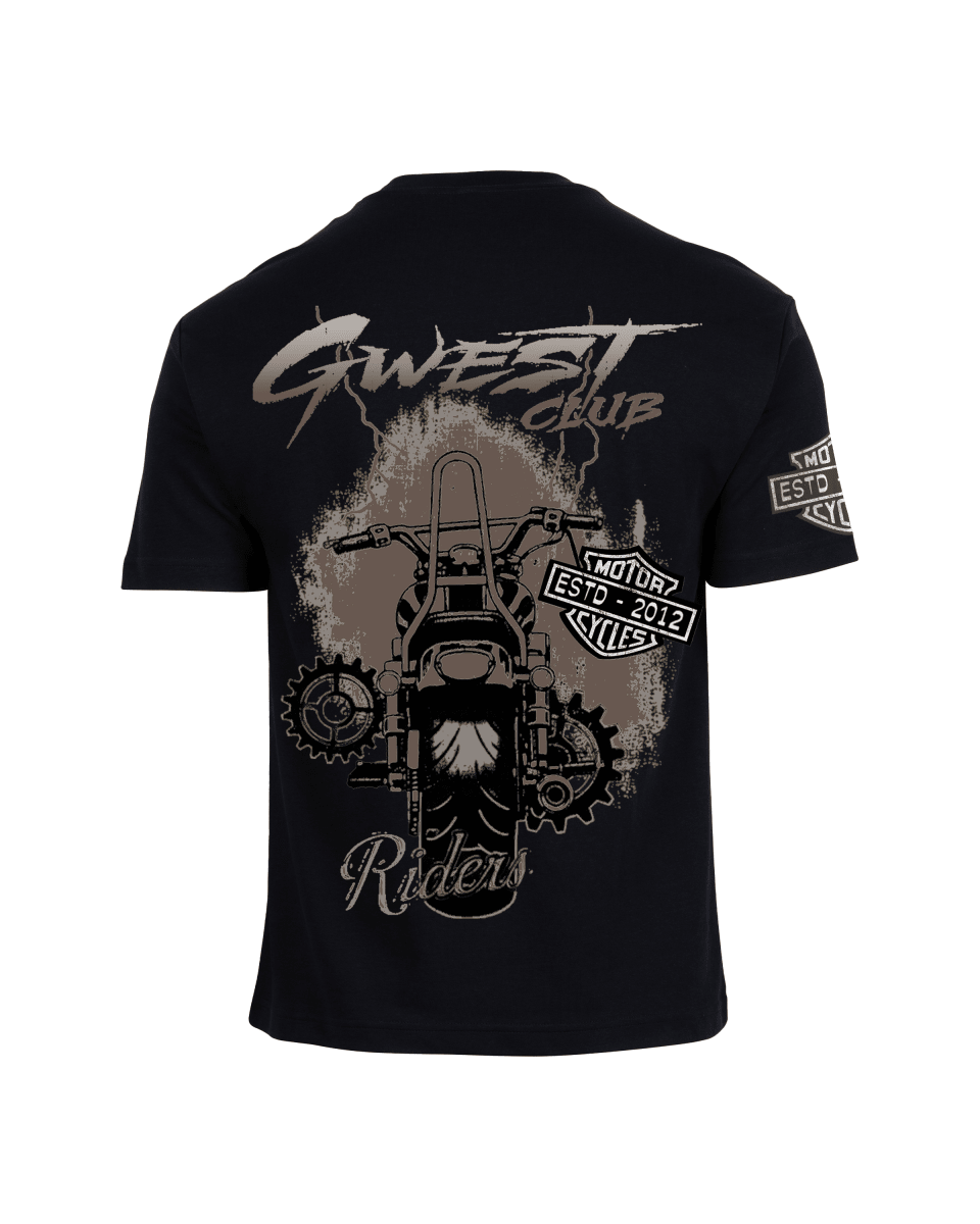 G West Rhinestone Hawkrider Oversized Men's T-Shirt - G West
