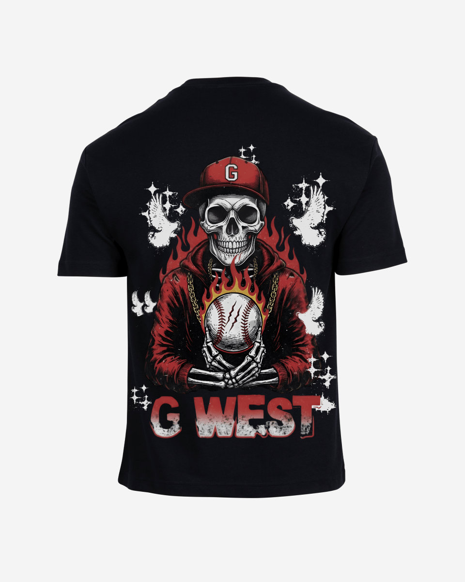 G West Rhinestone I Love My Game Oversized Men's T-Shirt - G West