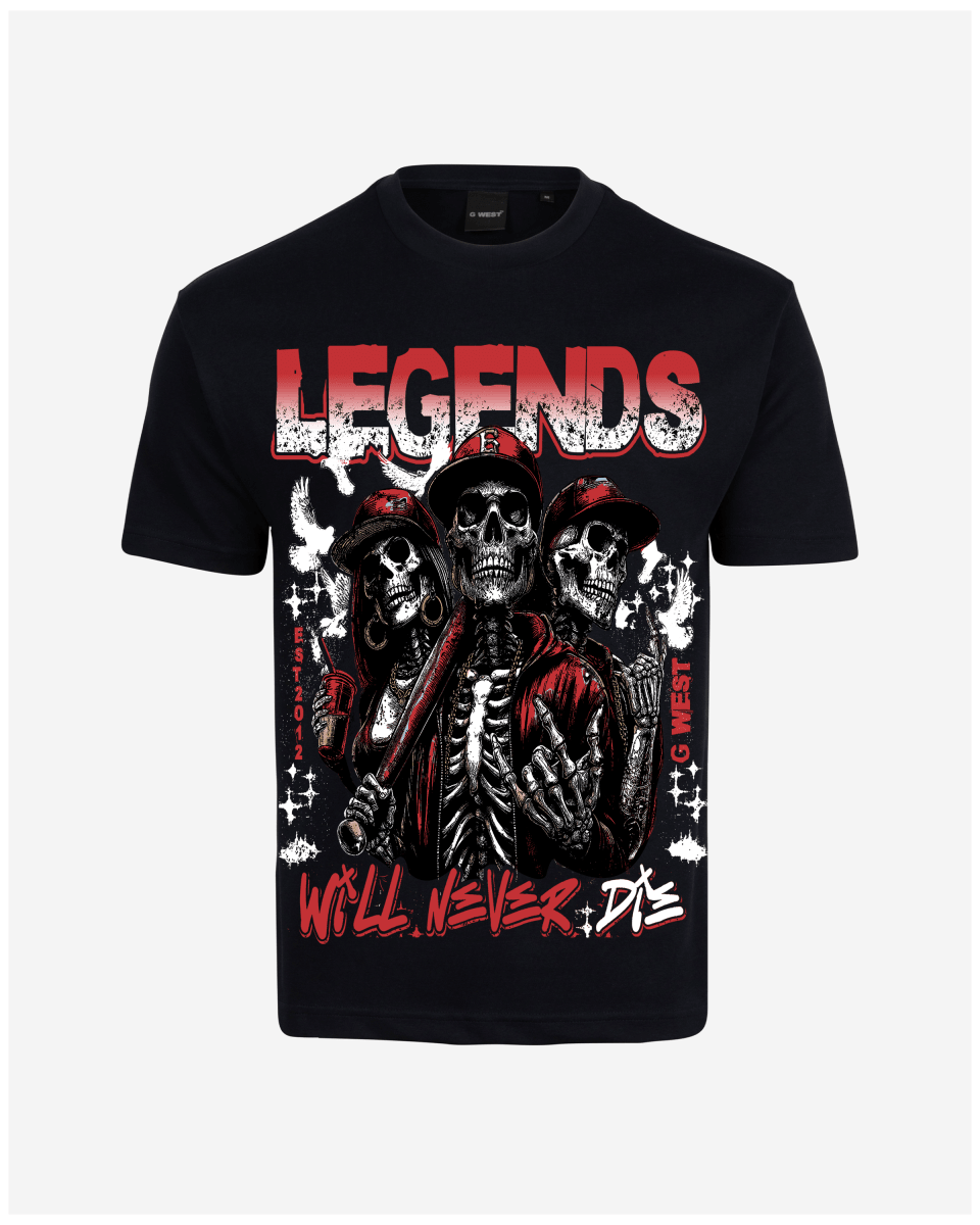 G West Rhinestone I Love My Game Oversized Men's T-Shirt - G West