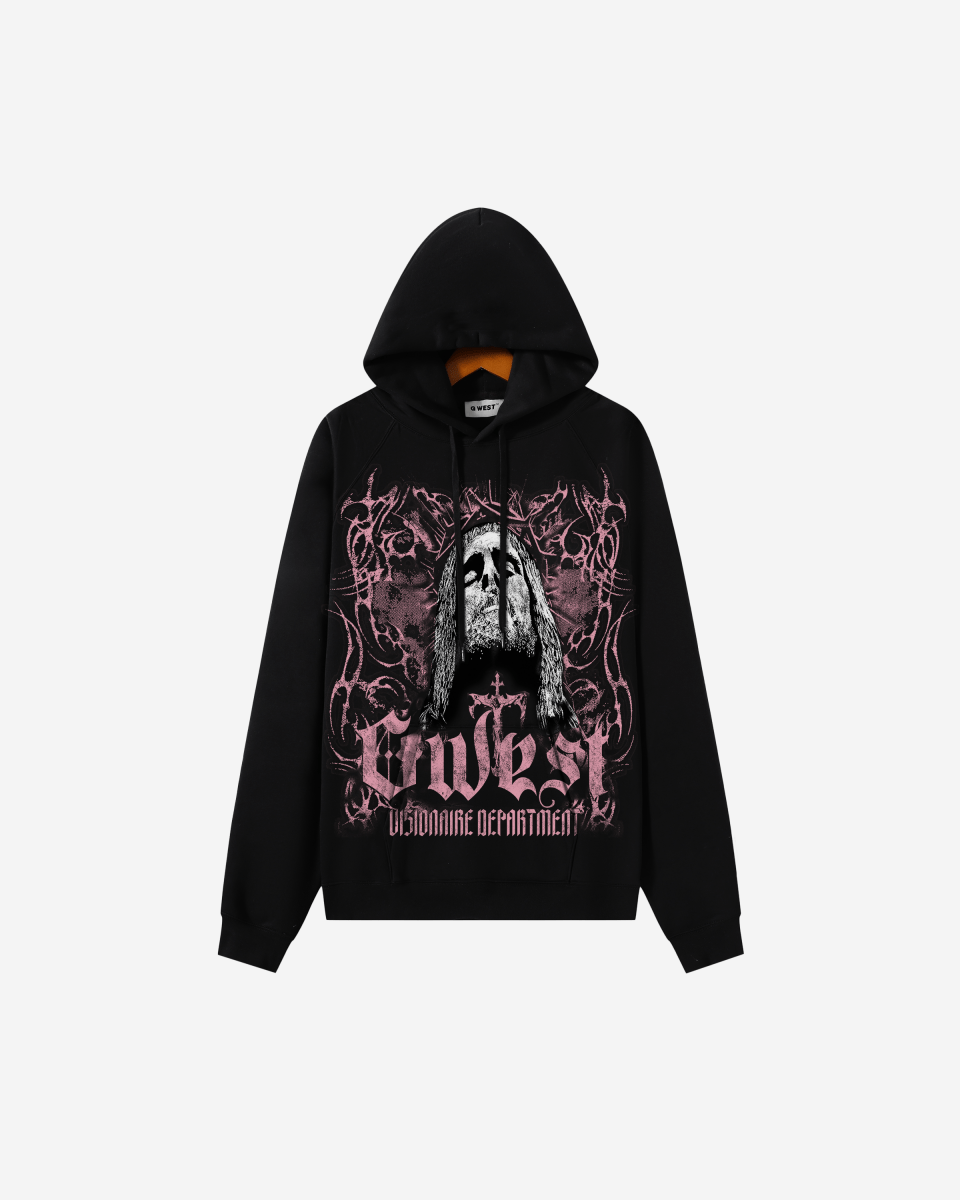 G West Rhinestone Jesus Men's Hoodie - G West