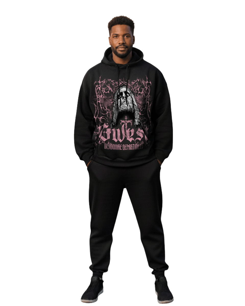 G West Rhinestone Jesus Men's Hoodie - G West
