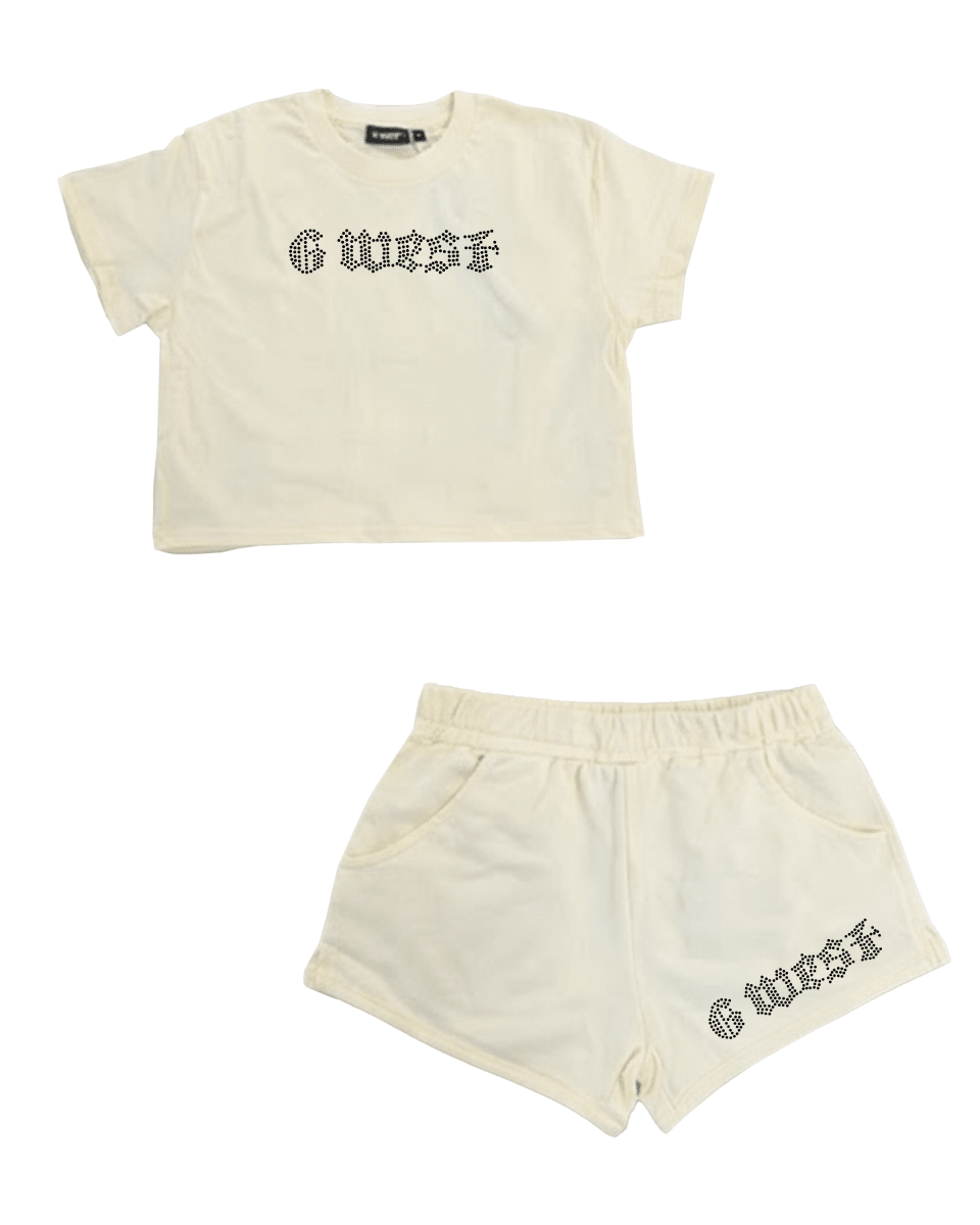 G West Rhinestone Logo Women's Set - G West